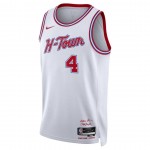 Maillot NBA Houston Rockets Jalen Green 4 Nike 2023-24 City Edition Blanc Swingman - Homme